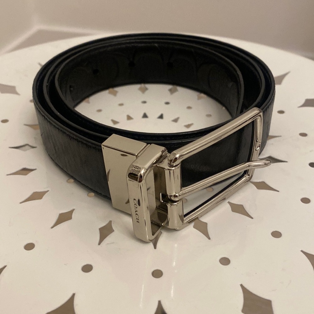 Coach genuine leather reversible belt
